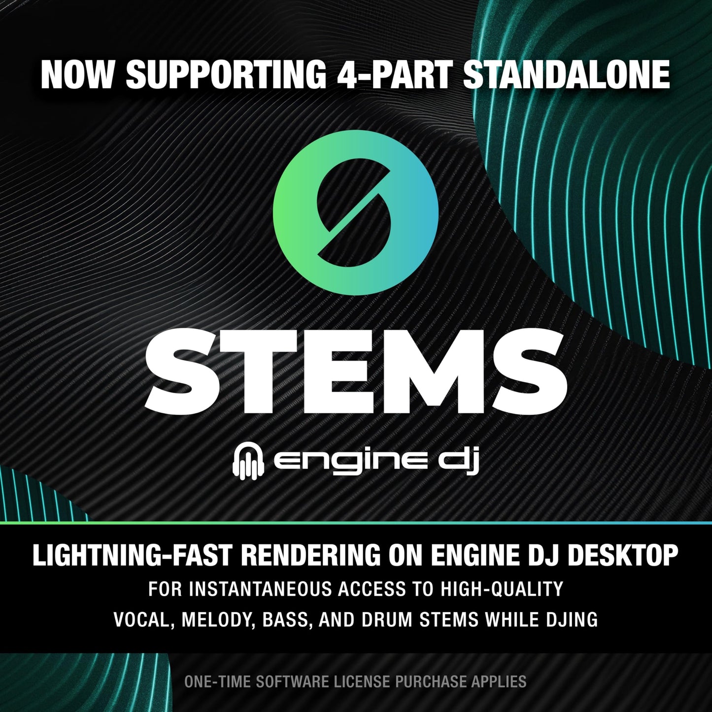 Denon DJ SC LIVE 4 Standalone 4-Deck DJ Controller with WiFi Streaming, Built-in Speakers & Stem Separation